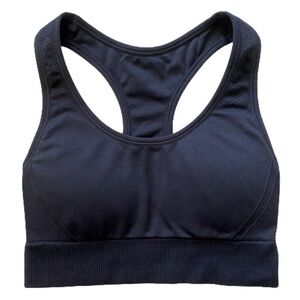 All In Motion Black Support Racer Back Sports Bra​​​​​​​​​​​​​​​​​​​​​​​​​